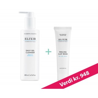 Elixir Duo: Daily Gel Cleanser + Peeling Clay Mask